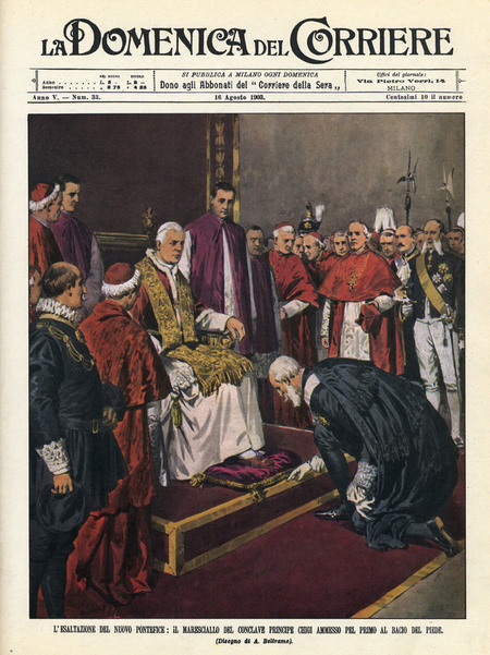 PAPA PIO X DOMENICA DEL CORRIERE 1903 PAPA PIO X DOMENICA DEL CORRIERE 1903
