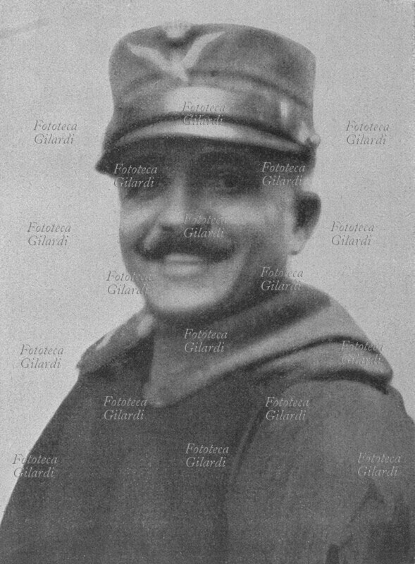 WORLD WAR I General Pietro Badoglio (28 September 1871 – 1 November 1956), new Deputy Chief of Staff. Photograph from an official publication of the time. Italy, November 1917.