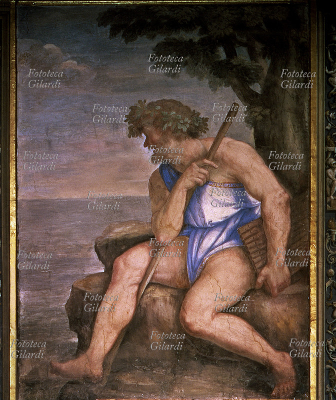 Sebastiano DEL PIOMBO (Sebastiano Luciani, 1485-1547) Polifemo. Affresco da Villa della Farnesina, Roma 1517 - 1524