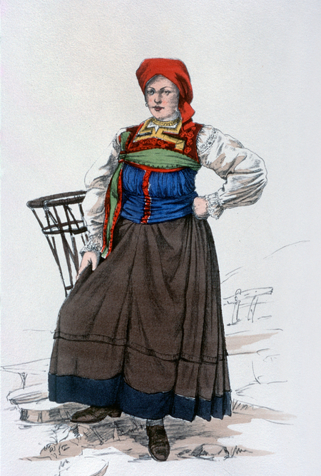 TRADITIONAL WOMEN S COSTUME OF CARCOFORO