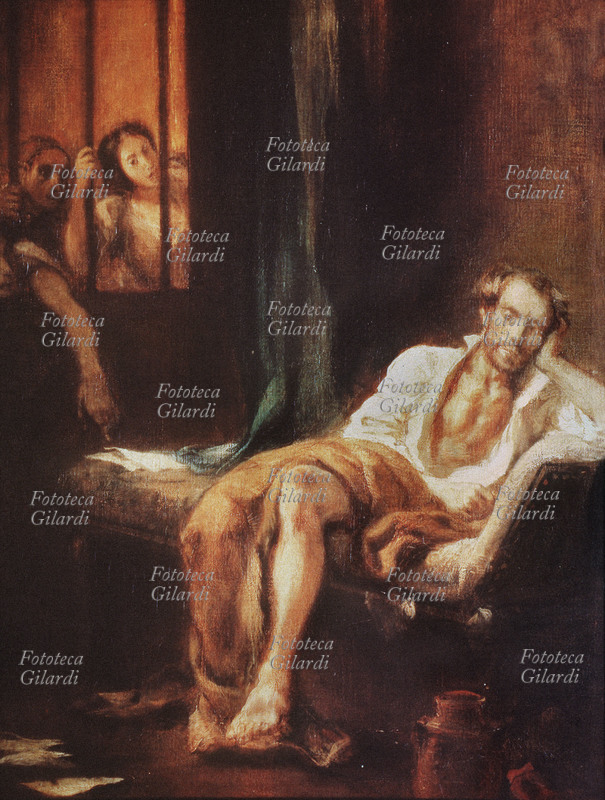 Torquato TASSO (1544-1595) in manicomio. Dipinto di Eugéne Delacroix, 1830