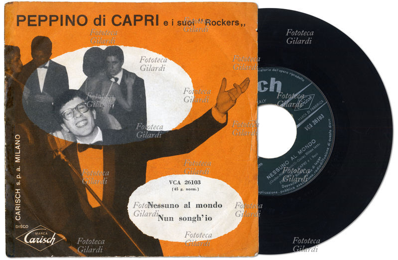 MUSICA LEGGERA Peppino di Capri e i suoi Rockers disco 45 giri con le canzoni \