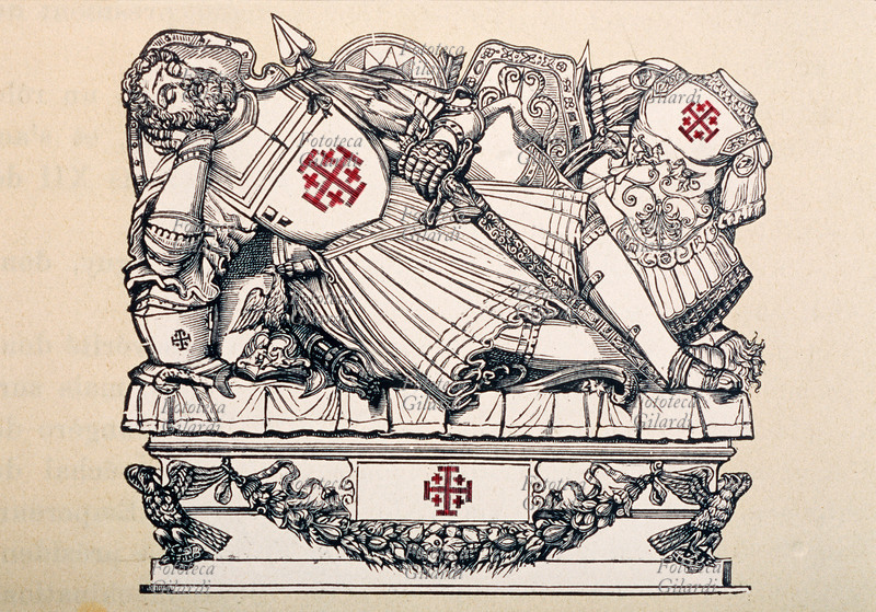 ARALDICA Cavaliere del Santo Sepolcro dormiente. Da \