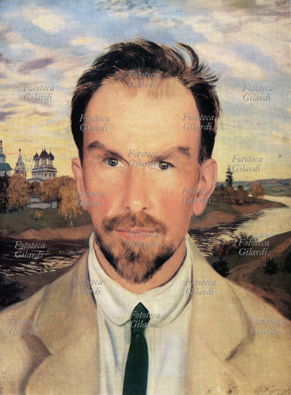 Boris Mikhaillovich KUSTODIEV (1878-1927] Ritratto di A.I. Anisimov, storico dell\