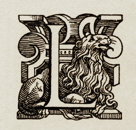 CAPOLETTERA ILLUSTRATED WITH LION VENICE XVI SEC. CAPOLETTERA ILLUSTRATED WITH LION VENICE XVI SEC.