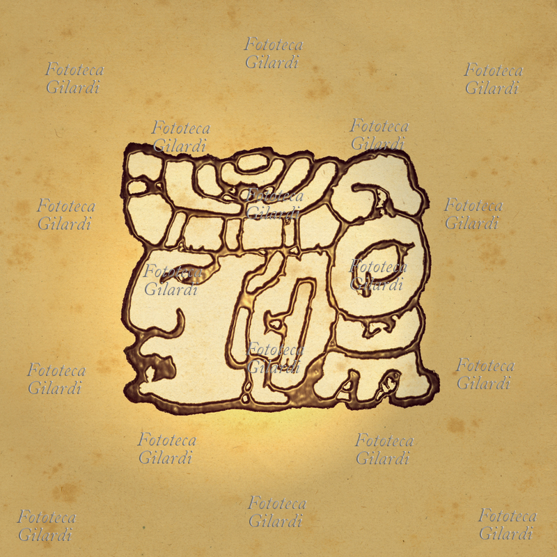 NUMERI Rappresentazione Maya del numero 3. Nella scrittura Maya uno dei modi per scrivere i primi diciannove numeri era associato alle teste di divinità Oxlahuntiku, cioè le grandi divinità del Mondo Superiore. Questi numeri sono stati rilevati sulla scala geroglifica di Palenque, 690 d.C.