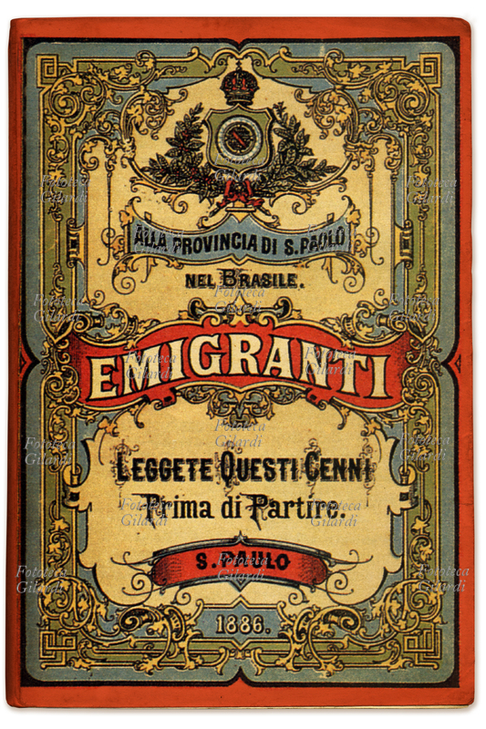 EMIGRAZIONE libretto vademecum per emigranti italiani verso il Brasile, \
