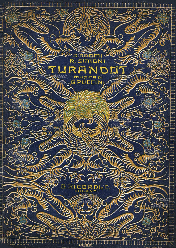 OPERA Copertina del libretto illustrato da Giulio Cisari (1892 – 1979) per la prima rappresentazione al Teatro alla Scala della \