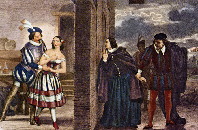 VERDI SCENA DALLA PRIMA DELL OPERA RIGOLETTO 1851 VERDI SCENA DALLA PRIMA DELL OPERA RIGOLETTO 1851