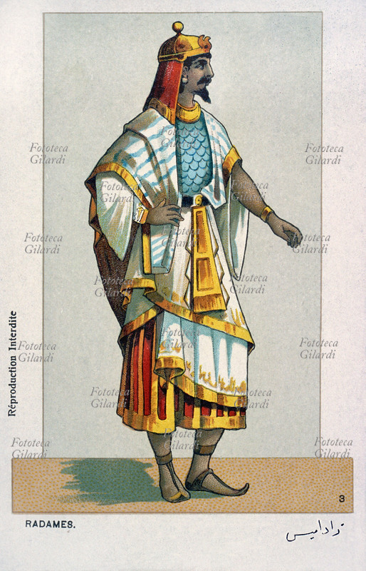 AIDA costume di scena di Radames, personaggio dell\