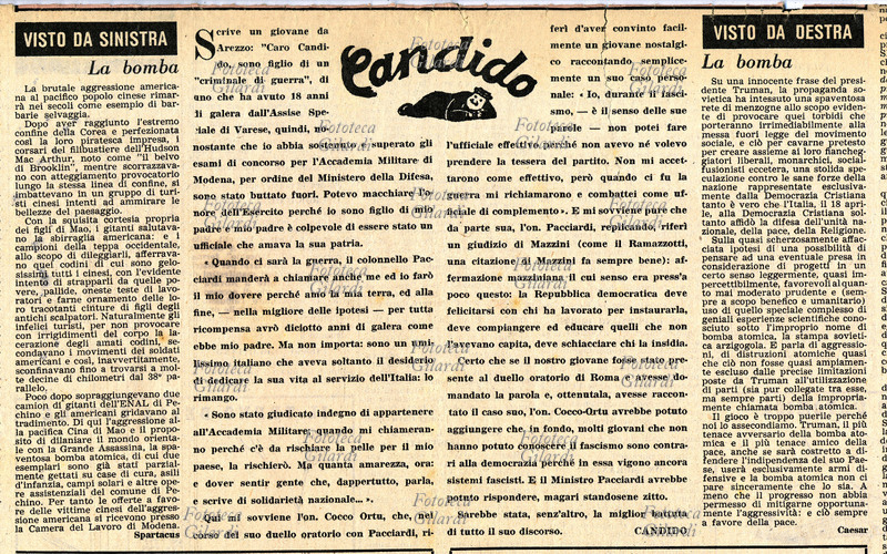 GIORNALI Editoriale in copertina de \