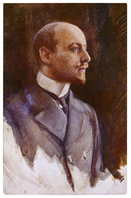 POSTCARD PORTRAIT OF D ANNUNZIO POSTCARD PORTRAIT OF D ANNUNZIO