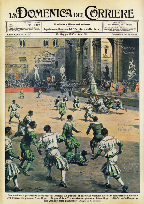 CALCIO "Una curiosa e pittoresca rievocazione storica. La partita di calcio in costume del \