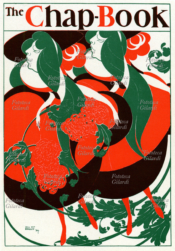 MANIFESTO pubblicitario di Will Bradley (10 luglio 1868 – 25 gennaio 1962) per la rivista \