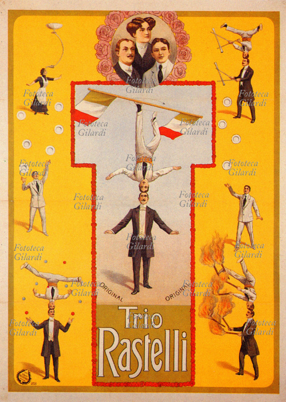 CIRCO - Cartolina che riproducre un manifesto circense del \