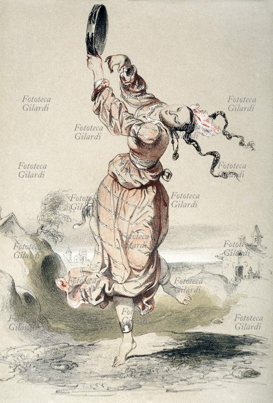 DANZATRICE zingara del XVII secolo. Da: \