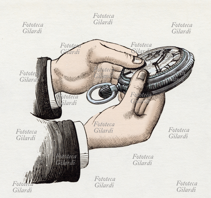 TEMPO due mani tengono per il controllo dell\