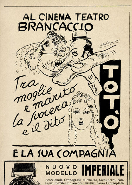 PUBBLICITÀ SPETTACOLO DI VARIETÀ CON TOTÒ PUBBLICITÀ SPETTACOLO DI VARIETÀ CON TOTÒ