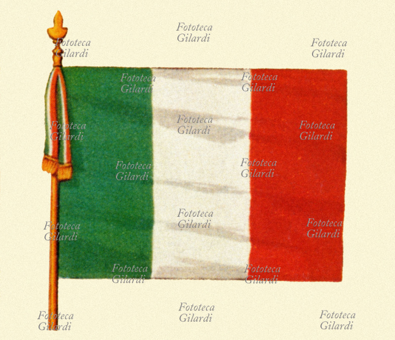 ITALIA Tricolore del Governo Provvisorio Lombardo 1848. Dettaglio da copertina de \