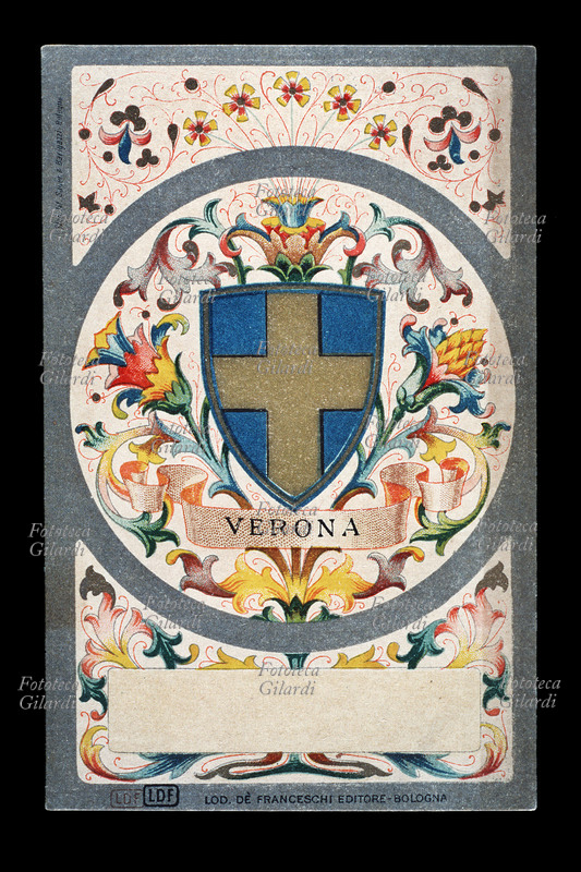 VERONA stemma della città. Croce d\