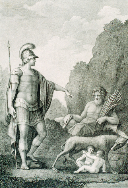 ALLEGORIA DI ROMA CON ROMOLO E REMO