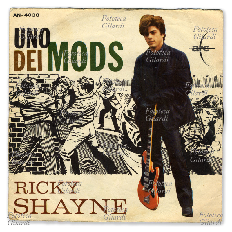 MUSICA LEGGERA Copertina del disco 45 giri di Ricky Shayne (George Albert Tabett, 1944-) \