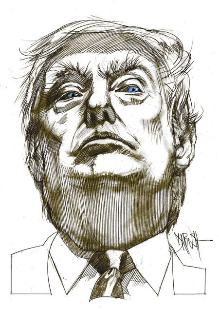 DONALD TRUMP RITRATTO DA DARIUSH