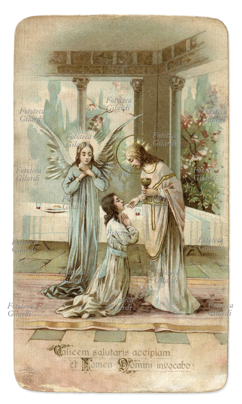 PRIMA COMUNIONE Eucarestia - Gesù Cristo somministra la Prima Comunione, l\