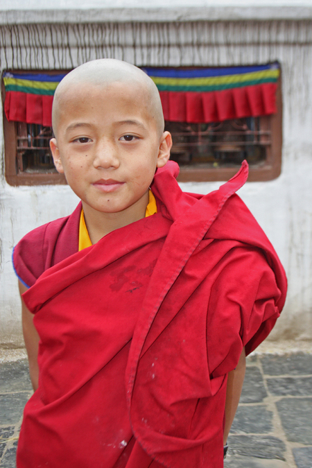Terrapin Trading - Abito Autentico Da Monaco Tibetano In 3 Pezzi, Taglia M, Cotone 100%, Nepal, Con Camicia Gialla - 2