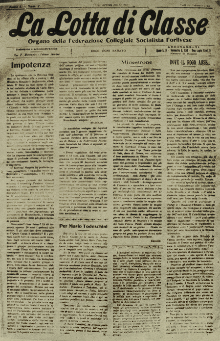 LOTTA DI CLASSE ORGANO SOCIALISTA DI FORLì LOTTA DI CLASSE ORGANO SOCIALISTA DI FORLì