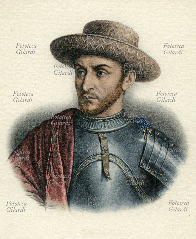 CARLO VII (1403-1461), figlio di Carlo VI. Disconosciuto dal padre con il consenso della madre Isabella di Baviera nel trattato di Troyes del 1420 (per ragioni di intrighi dinastici che avrebbero dovuto portare il trono di Francia ai Lancaster e porre fine alla guerra con gli Inglesi), non accettò i termini del trattato, che riteneva fosse stato estorto al sovrano approfittando della sua infermità mentale, e alla sua morte ne rivendicò il trono, deciso a cacciare gli Inglesi; fu aiutato nell\