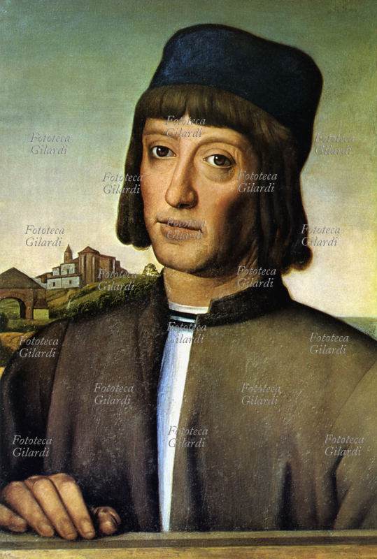 Martin Alonso Pinzon (1441-1493) Spanish navigator, sailed with the expedition of Christopher Columbus as commander of the caravel Pinta and with this first sighted the new land. Printing from a painting by an unknown artist, undated