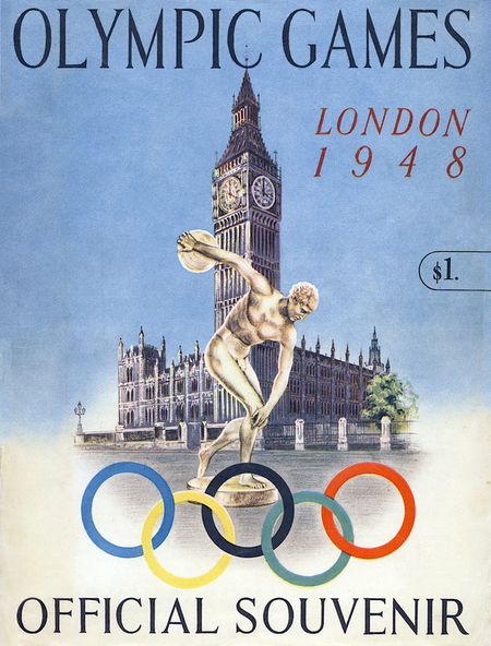 LONDON 1948 OLYMPICS PROGRAM