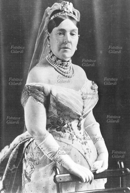 Matilde BONAPARTE (1820-1904) principessa, figlia di Girolamo, nipote di Napoleone. Ritratto fotografico, Francia 1904.