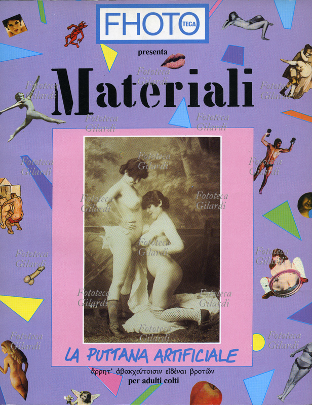 MATERIALI "La puttana artificiale", copertina della monografia dedicata alle immagini d\
