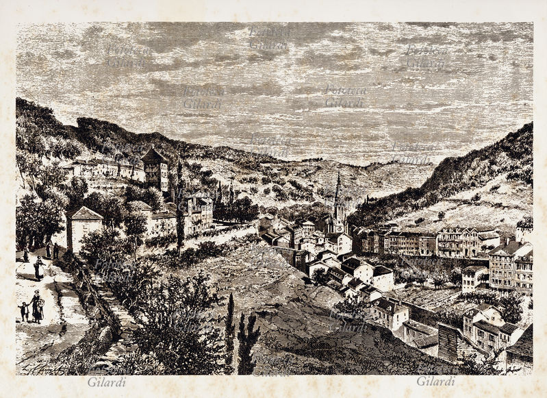 RISORGIMENTO Veduta di Plombières, dove Cavour e Napoleone III il 20 luglio 1858, tennero un convegno segreto per risolvere la \