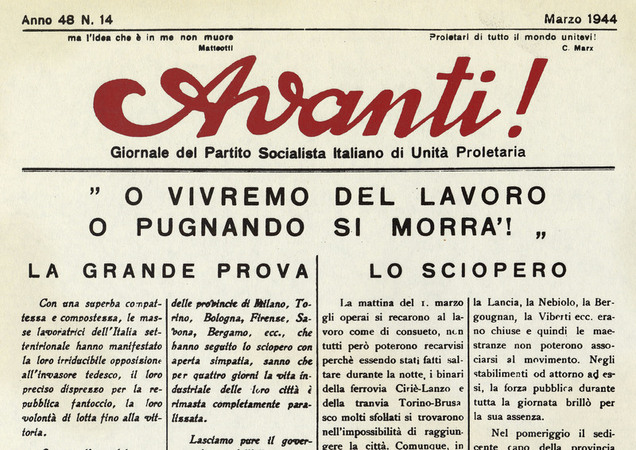 SCIOPERI ANTIFASCISTI SCIOPERI ANTIFASCISTI