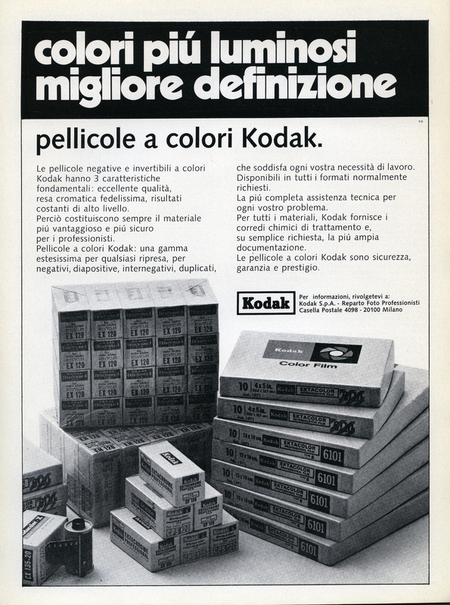 PUBBLICITÀ KODAK PUBBLICITÀ KODAK