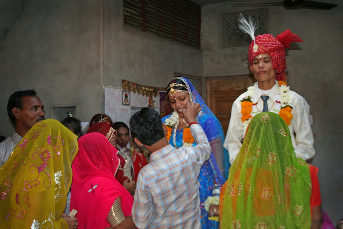 CELEBRAZIONE RELIGIOSA DURANTE IL LADIES SANGEET