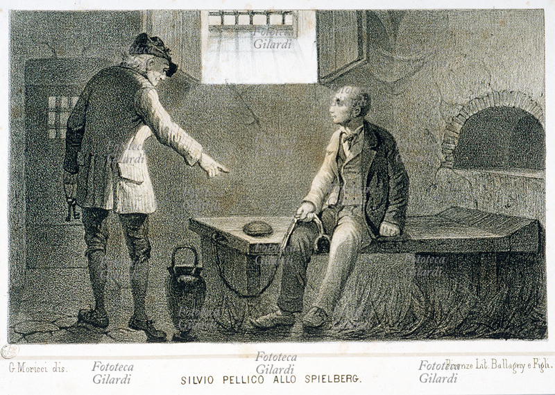 Silvio PELLICO (24 giugno 1789 – 31 gennaio 1854), scrittore, poeta e patriota italiano, arrestato a Milano il 13 ottobre 1820 per attività rivolta all\