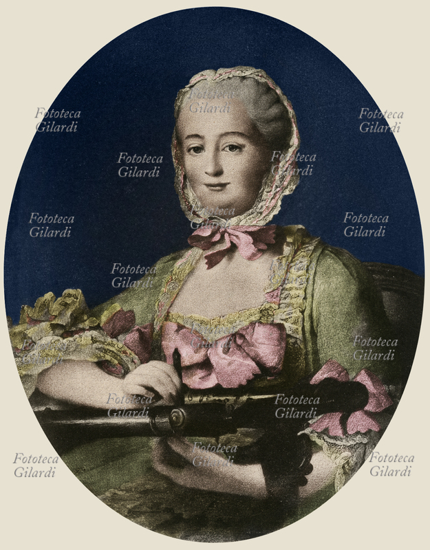 Marchesa di POMPADOUR (29 dicembre 1721 - 15 aprile 1764), nata Jeanne-Antoinette Poisson. Figlia di un finanziere al servizio dei potenti Pâris nonché furiere del Duca d\