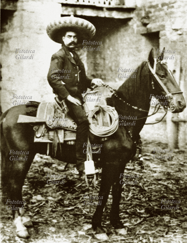 Emiliano ZAPATA (18791919) ritratto a cavallo, Messico 1915