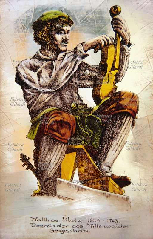LIUTERIA Mathias Klotz (1653-1743) maestro liutaio tedesco nato a Mittenwald, capostipite di una famiglia dedicata all\