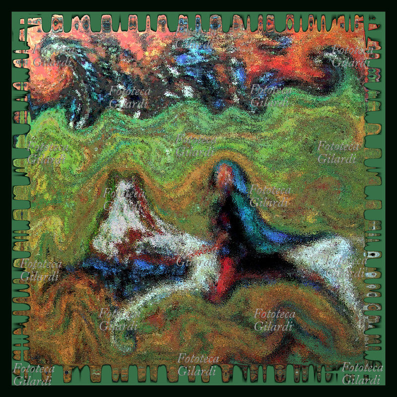 Ando GILARDI (1921 - 2012) Il Cavaliere azzurro. D\