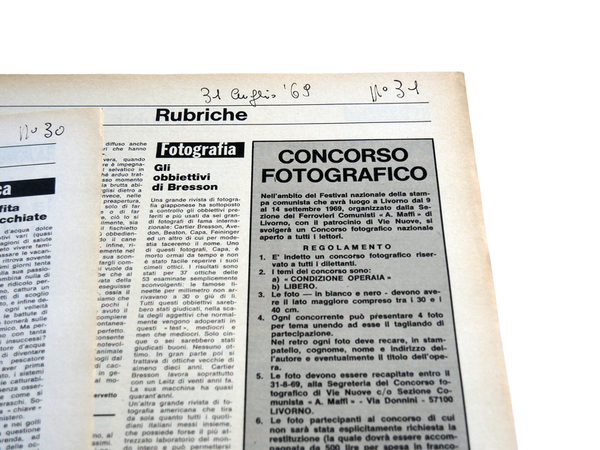 FOTOGRAFIA RUBRICA DI ANDO GILARDI 1969 FOTOGRAFIA RUBRICA DI ANDO GILARDI 1969