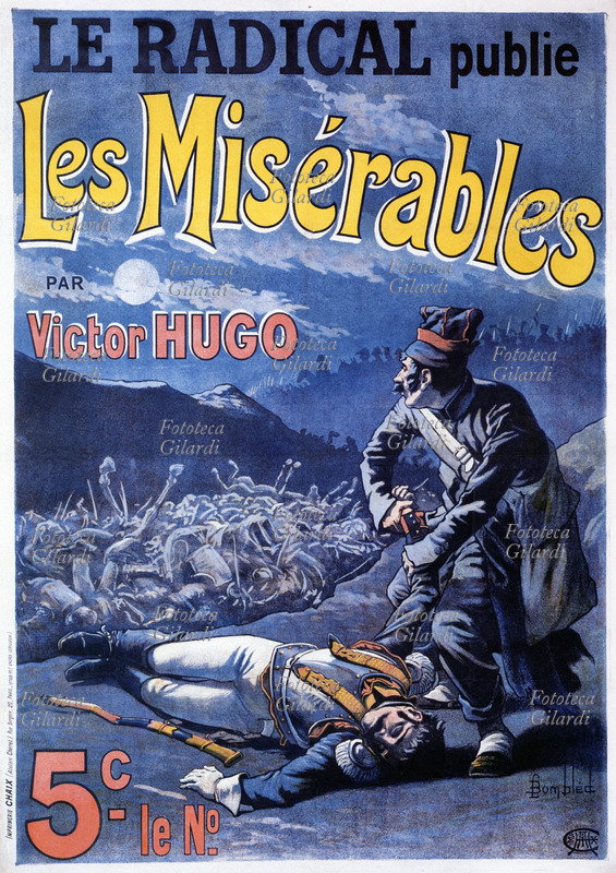 Victor HUGO (1802-1885) Manifesto che annuncia la pubblicazione a puntate del romanzo \