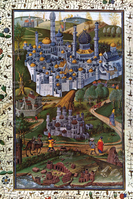 GERUSALEMME Veduta di Gerusalemme da sud, dal manoscritto \