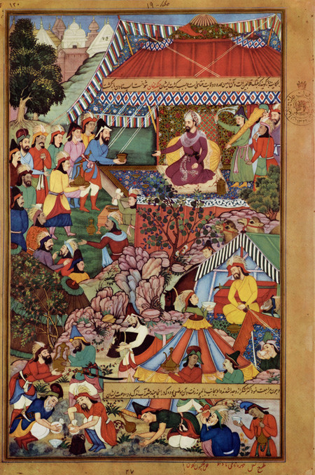 GENGIS KAHN NEL SUO ACCAMPAMENTO