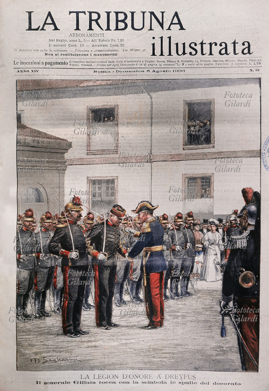Alfred DREYFUS (1859-1935) viene riabilitato e decorato dalla Legione d\