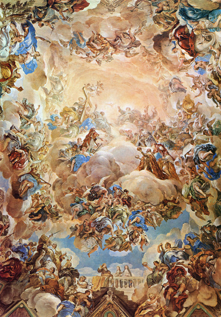 LUCA GIORDANO ALLEGORIA CON ANGELI LUCA GIORDANO ALLEGORIA CON ANGELI